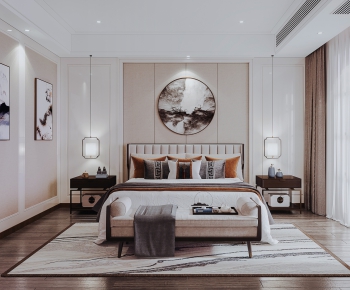 New Chinese Style Bedroom-ID:860009916