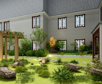 New Chinese Style Courtyard/landscape-ID:536725044