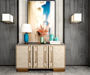 New Chinese Style Side Cabinet-ID:836872104
