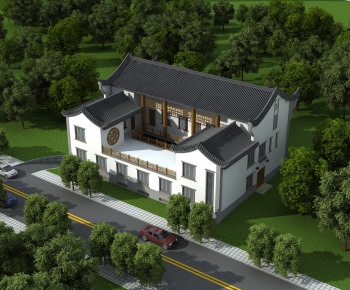 Chinese Style Villa Appearance-ID:642450093