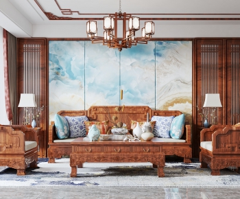 Chinese Style A Living Room-ID:573060044
