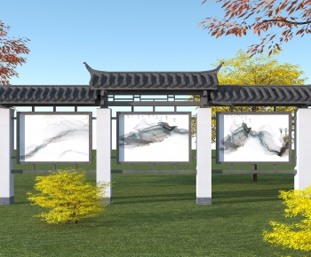 New Chinese Style Building Component-ID:691998008