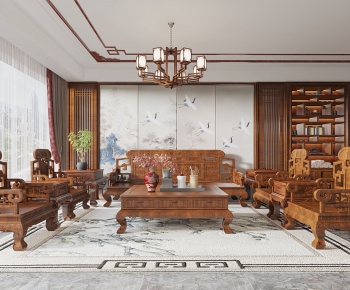 Chinese Style A Living Room-ID:470072982