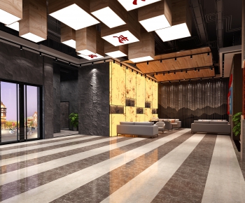 New Chinese Style Lobby Hall-ID:419874918