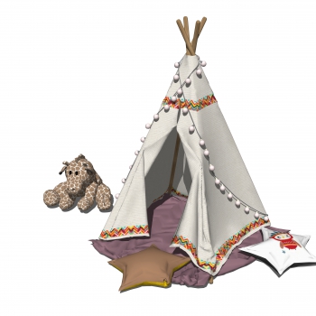 现代儿童帐篷、枕头玩具-ID:677612072