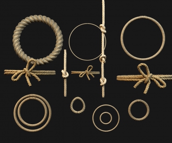 现代绳子绳索，绳结，麻绳-ID:415214069