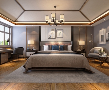 New Chinese Style Bedroom-ID:731960066