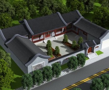 Chinese Style Building Appearance-ID:259831069