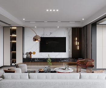 Modern A Living Room-ID:739752058