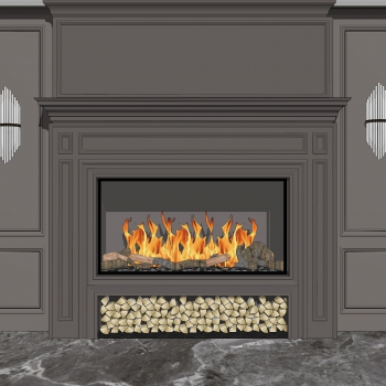 American Style Fireplace-ID:341382036