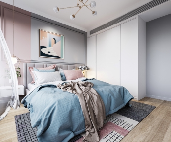 Nordic Style Bedroom-ID:666950949
