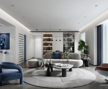 Modern A Living Room-ID:183307893