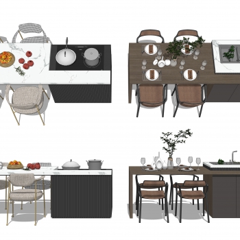 Modern Dining Table And Chairs-ID:523144967