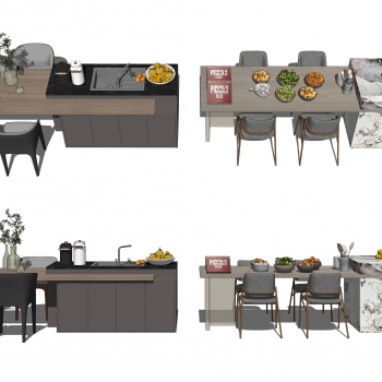Modern Dining Table And Chairs-ID:603809412