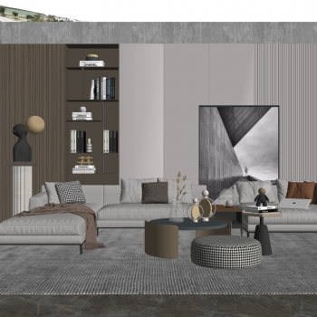 Modern A Living Room-ID:209269051