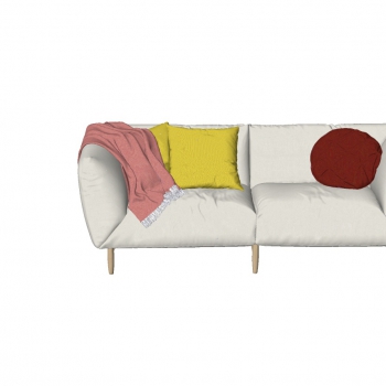 Nordic Style A Sofa For Two-ID:842339992
