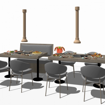 Modern Dining Table And Chairs-ID:116009954