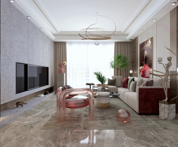 Modern A Living Room-ID:345838075