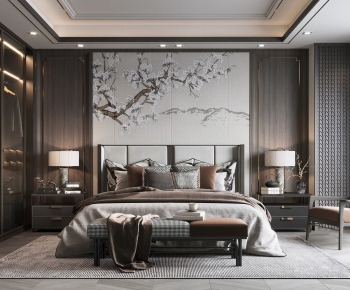 New Chinese Style Bedroom-ID:437321903