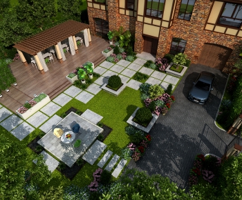 Modern Courtyard/landscape-ID:824295047
