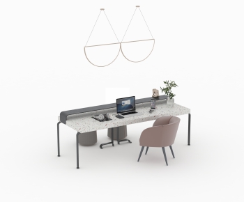 Modern Computer Desk And Chair-ID:252988101