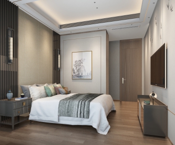 New Chinese Style Bedroom-ID:263989936