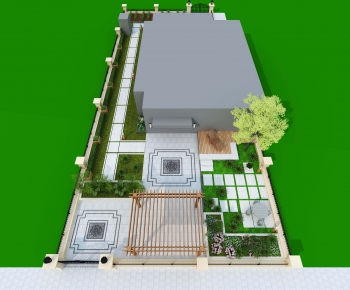 New Chinese Style Courtyard/landscape-ID:731762895