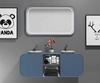 Nordic Style Bathroom Cabinet-ID:535528904