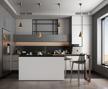 Modern Open Kitchen-ID:842726951