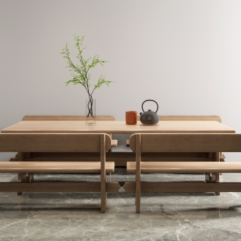 New Chinese Style Dining Table And Chairs-ID:306497105