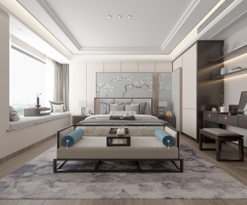 New Chinese Style Bedroom-ID:515295032