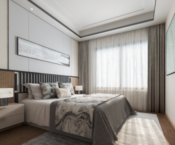 New Chinese Style Bedroom-ID:764889966