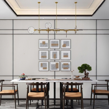 New Chinese Style Dining Room-ID:125410083