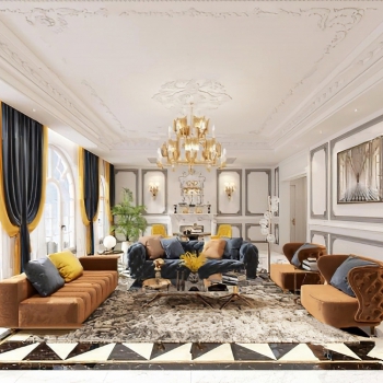 French Style A Living Room-ID:150067095