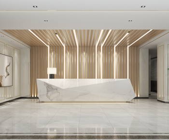 Modern Office Reception Desk-ID:983798985