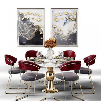 Modern Dining Table And Chairs-ID:615434893