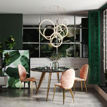 Nordic Style Dining Room-ID:893857968