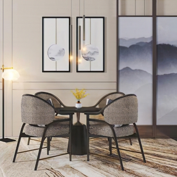 New Chinese Style Dining Table And Chairs-ID:284456974