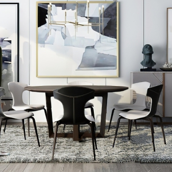 Modern Dining Table And Chairs-ID:983149051