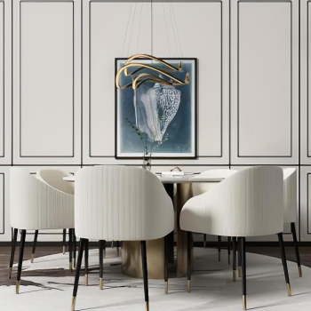 Modern Dining Table And Chairs-ID:765796907