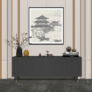 New Chinese Style Side Cabinet-ID:161426074