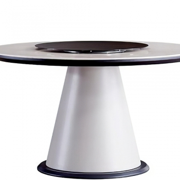 现代圆形餐桌-ID:160861088