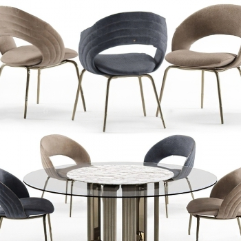 Modern Dining Table And Chairs-ID:155375006