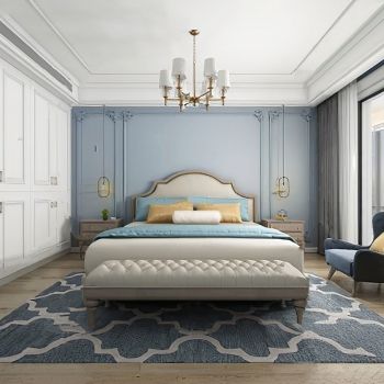 American Style Bedroom-ID:385284902