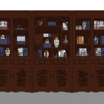 Chinese Style Bookcase-ID:257442954