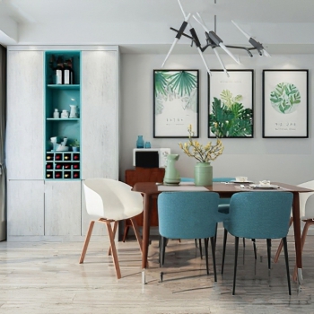 Nordic Style Dining Room-ID:658889068