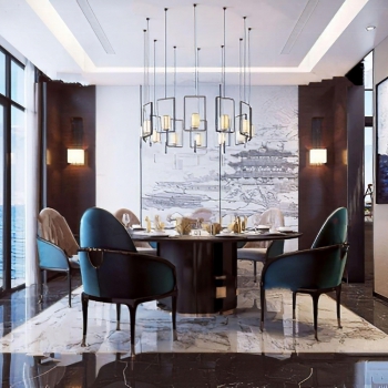 New Chinese Style Dining Room-ID:299745089