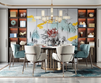 New Chinese Style Dining Room-ID:507751944