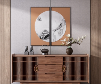 New Chinese Style Side Cabinet-ID:234889033