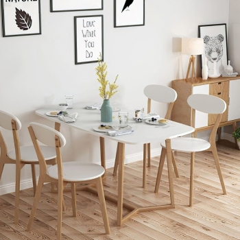 Nordic Style Dining Table And Chairs-ID:367403031